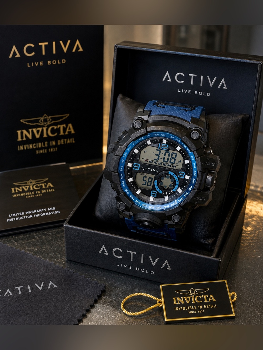 ⌚ Activa X Invicta Men’s Digital Sport Watch — NIB
